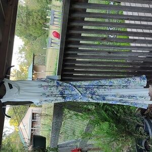 Tion Design Ivory and Pink Floral Dress